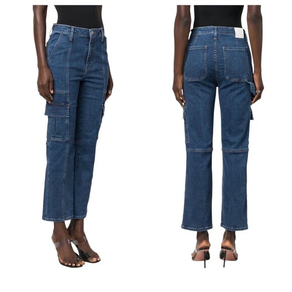 Simkhai Blue Damen Farbe Denim Cotton Jeans, Size 26, New with tag - Picture 2 of 16